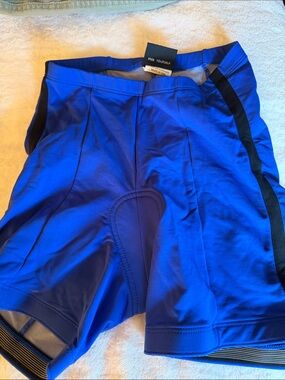 shebeest Royal Blue Cycling Shorts with Black Side Stripe